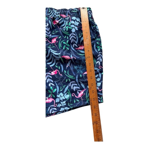 Joules Swim Shorts Mens XXL Blue‎ Flamingo Trunks Drawstring Pockets Lined - Picture 8 of 8